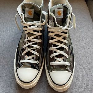 Brand New Converse x Carhartt Camo High Tops-Sz 12